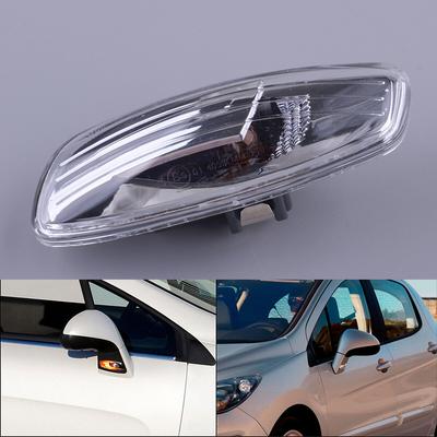 6325G5 Left Side Mirror Marker Turn Signal Indicator Light Clear Lens 12V Fit for Peugeot 207 308 RCZ