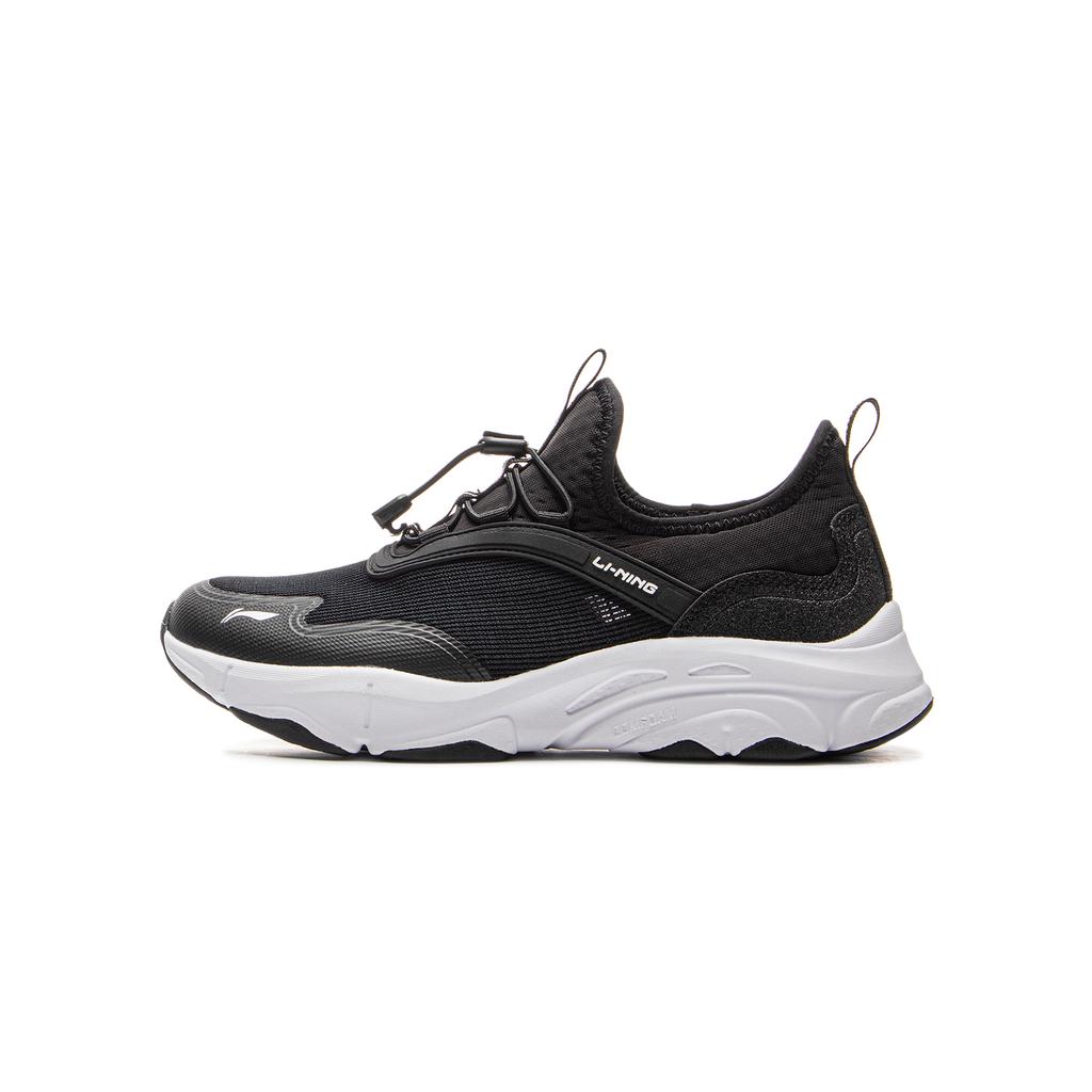 Li Ning Kids Outdoor Sports Comfortable Shock Absorbing Breathable Low Top Casual Shoes Kids Casual Shoes Black YKCV088-3
