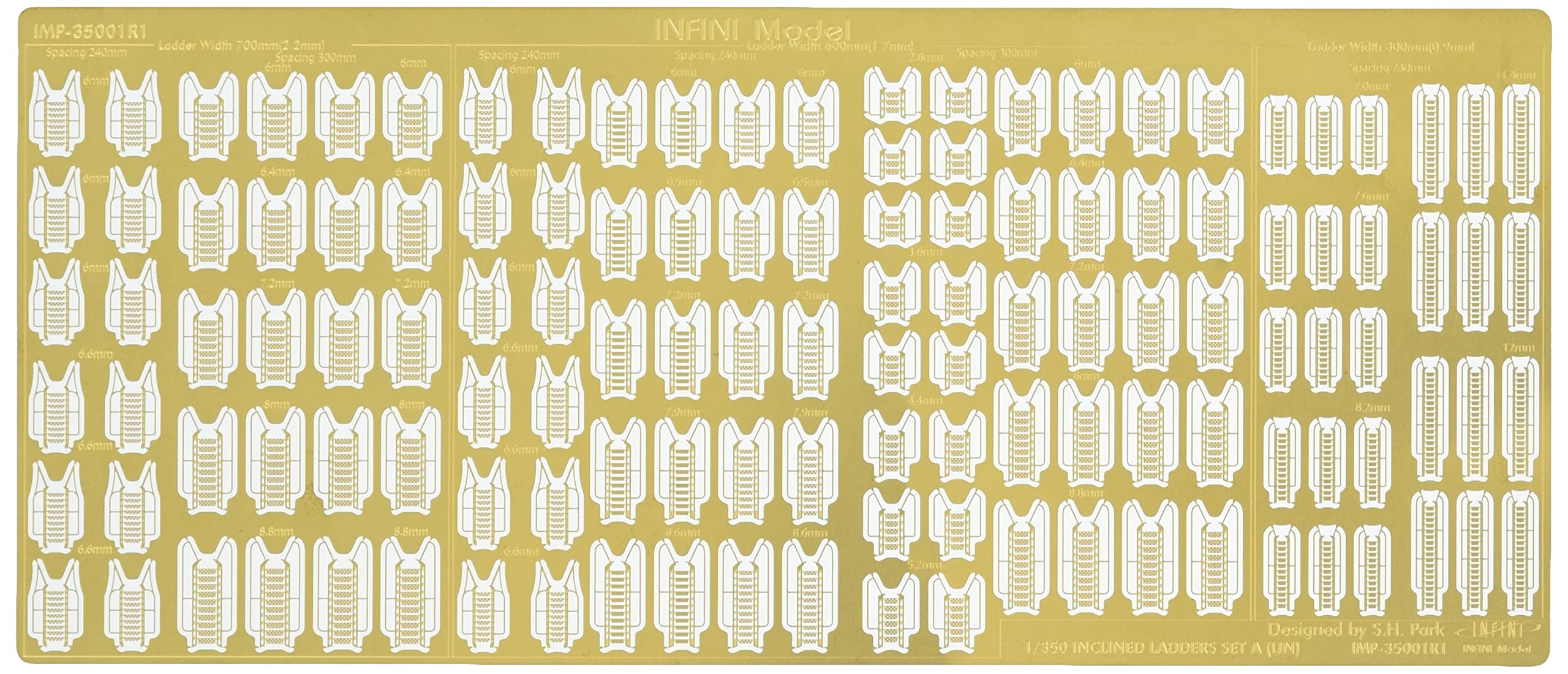 

Infinimodel 1/350 IMP Series WWII Japanese Army Rudder Plastic Model Kit Parts IMP3501