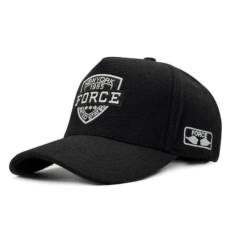 Winter Baseball Cap Big Head Large Size For Men Wool Keep Warm Windproof Cotton Trucker Hat Hip Hop Fashion Snapback 63-68Cm