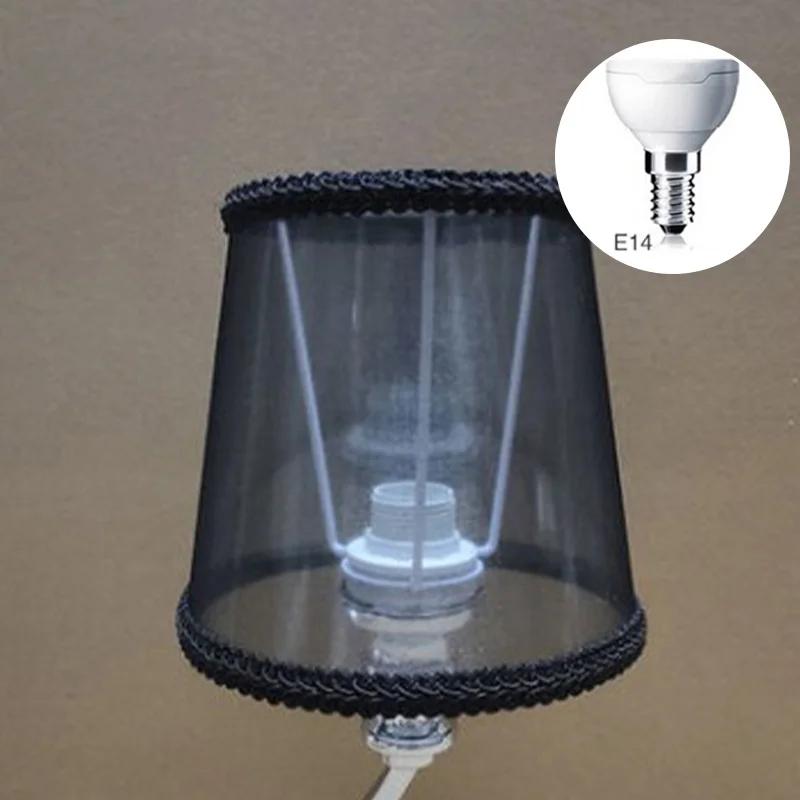 E14/E27 Nordic Style Fabric Transparent Chandelier Lampshades Art Decor Lamp Shades Bedroom Wall Lamp Cover Clip On/ Meson Type