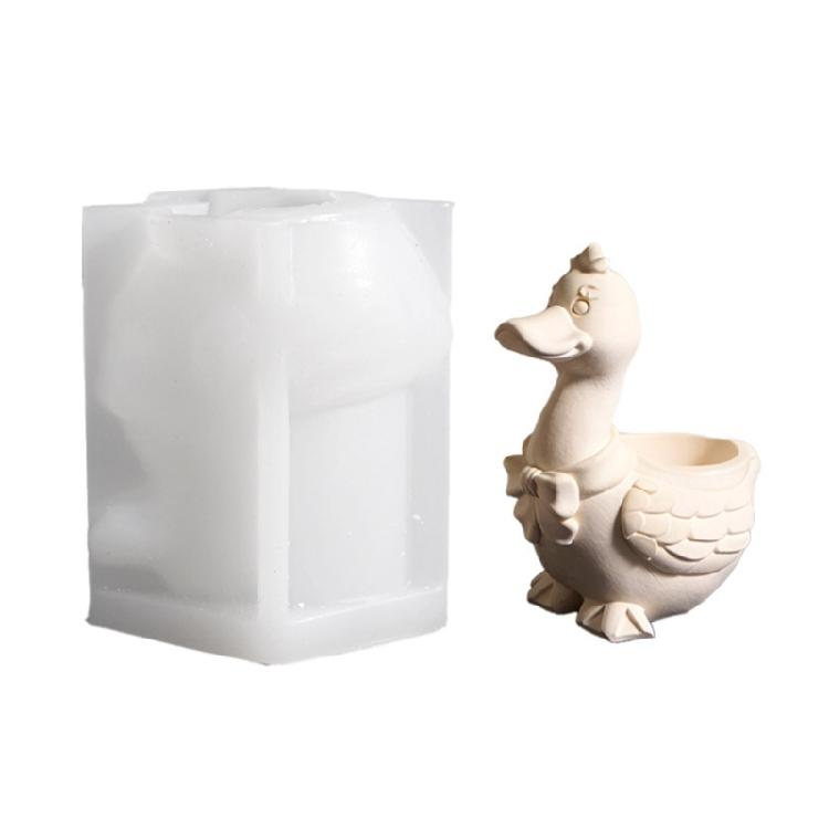 

Duck Shape Silicone Mold Suitable for Making Decorative Plant Pots Gift Containers Jewelry Organizers Effortless Release