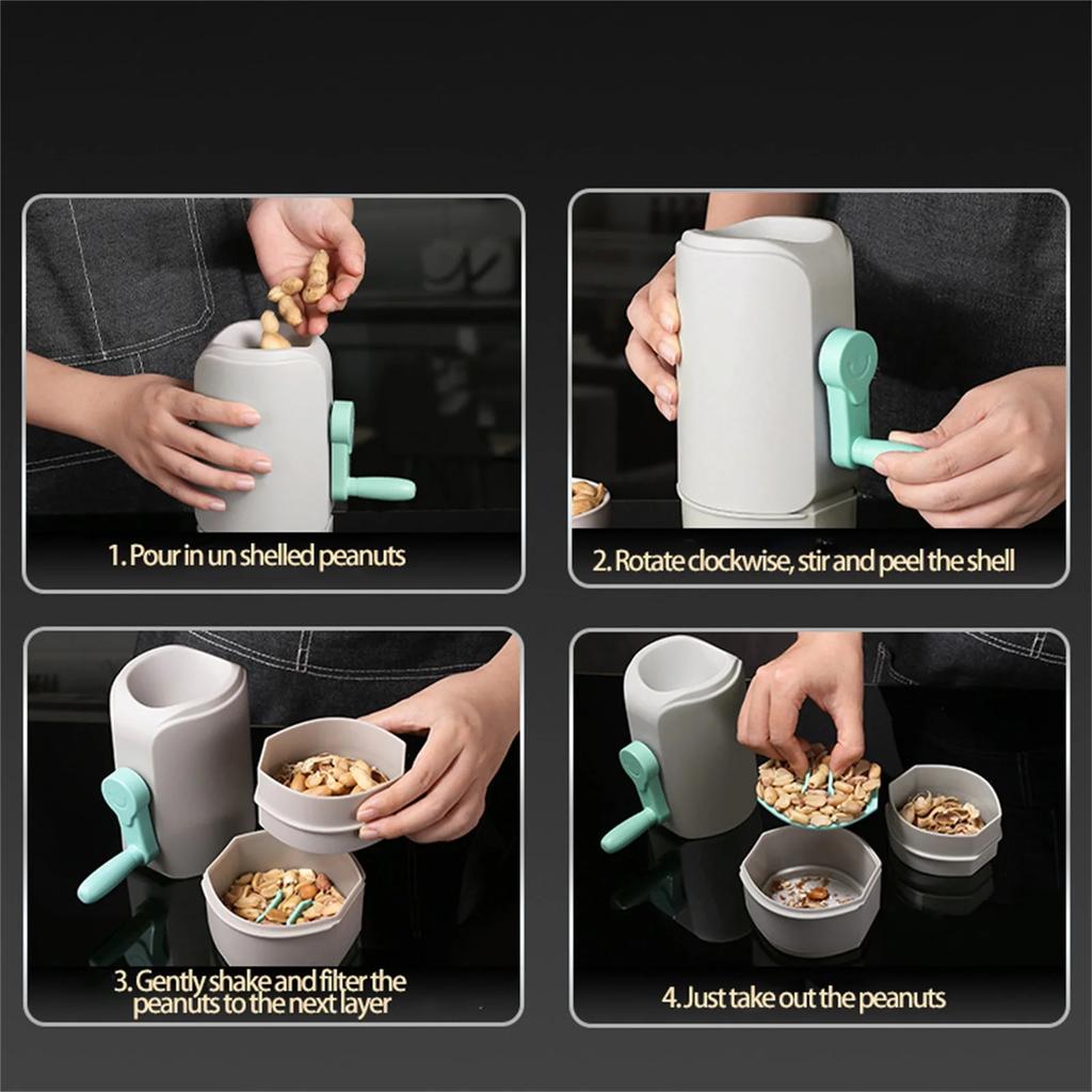 Home Kitchen Tools Hand Crank For kitchen Manual Peanut Sheller Chestnut Cutter Sheller Pecan Walnut Opening Tool Pecan peeler