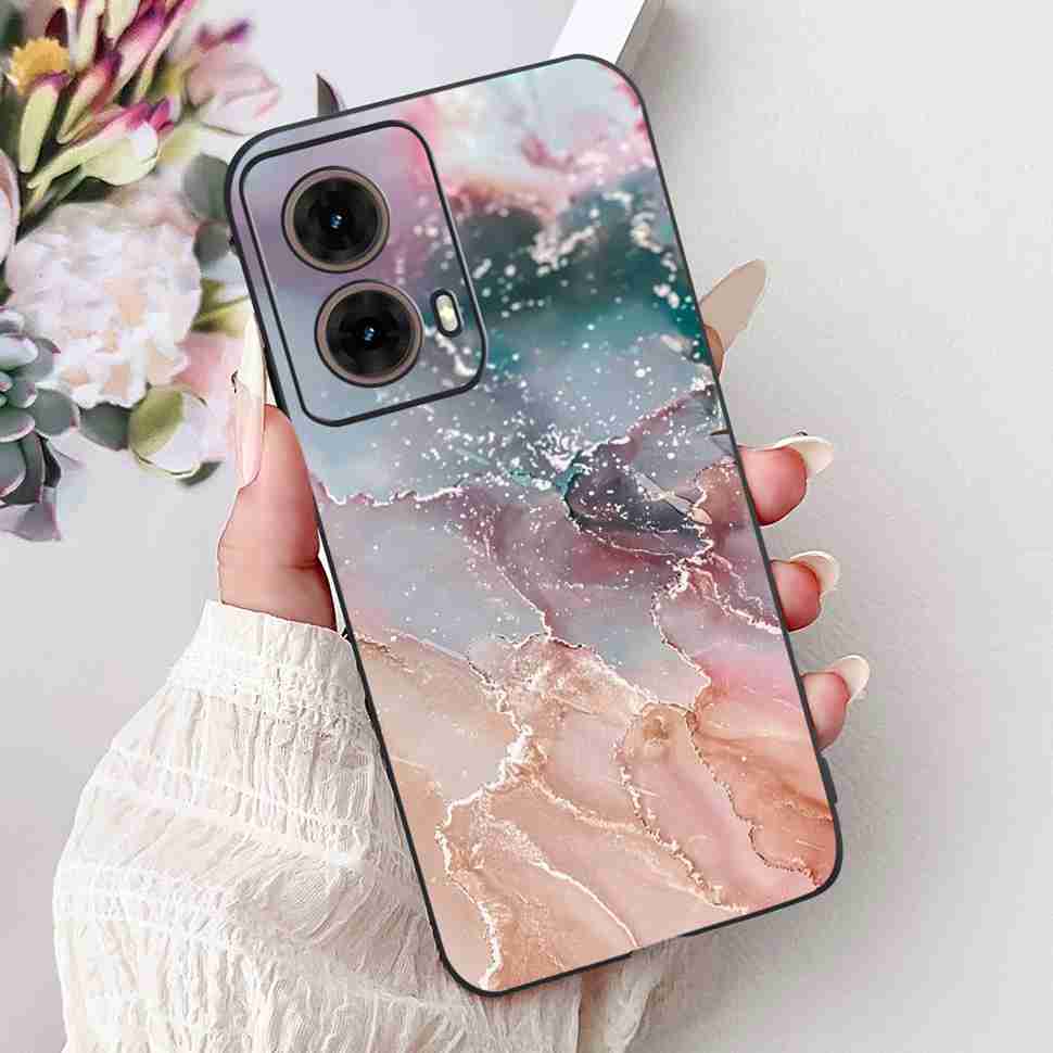 For Motorola Moto G85 5G 6.67" Case Sweet Love Flower Soft Silicone TPU Cover For Moto G85 G 85 XT2427-3 Shockproof Shell Bumper