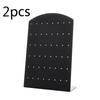 2pcs Fashion Portable Earrings Ear Studs Holder Plastic Jewelry Display Holders Earring Showcase Organizer Stand Storage Rack