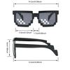 1pc-Funny  Pixel Funny Original Intage Pixel Black Mosaic Sunglasses Cool Funny Glasses