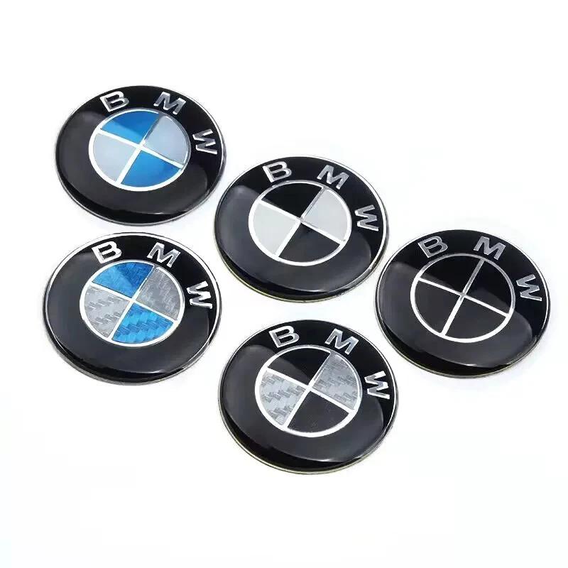 KZEUE1 Car Sticker 45MM Car Steering Wheel Badge Emblem Sticker Auto Styling For BMW 1 3 5 7 Series M Performance M3 M5 F01 F20 F10 F13