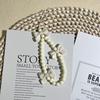 1Pc 3D Bowknot Phone Chain Acrylic Beaded Mobile Phone Pendant For Women Anti-Lost Phone Chain Hanging Jewelry Sweet Accessories
