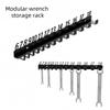 Wall-Mounted Wrench Sorting Rack Metal Multi-Hole Wrench Storage Rack Large Capacity Save Space Wall-mounted Shelves