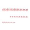 Hot-Selling French White Toe Nail Tips with Silver Glitter for Easy Nail Art
