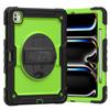 For iPad Pro 13-inch (M4) 2025, Military Grade Shockproof Protector Silicone Cover with Pencil Holder+Handle Shoulder Strap Case