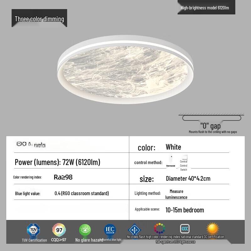 Pailide 40cm Full-Spectrum Smart LED Ceiling Light