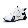 Spring and Autumn Women's Shoes Waterproof Leather Surface Breathable Mesh Surface Embroidered Versatile Women's Shoes