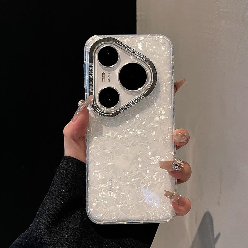 Applicable to Huawei pura80pro mobile phone case new p80 women's gradual change shell pattern pura70 pro anti-drop case
