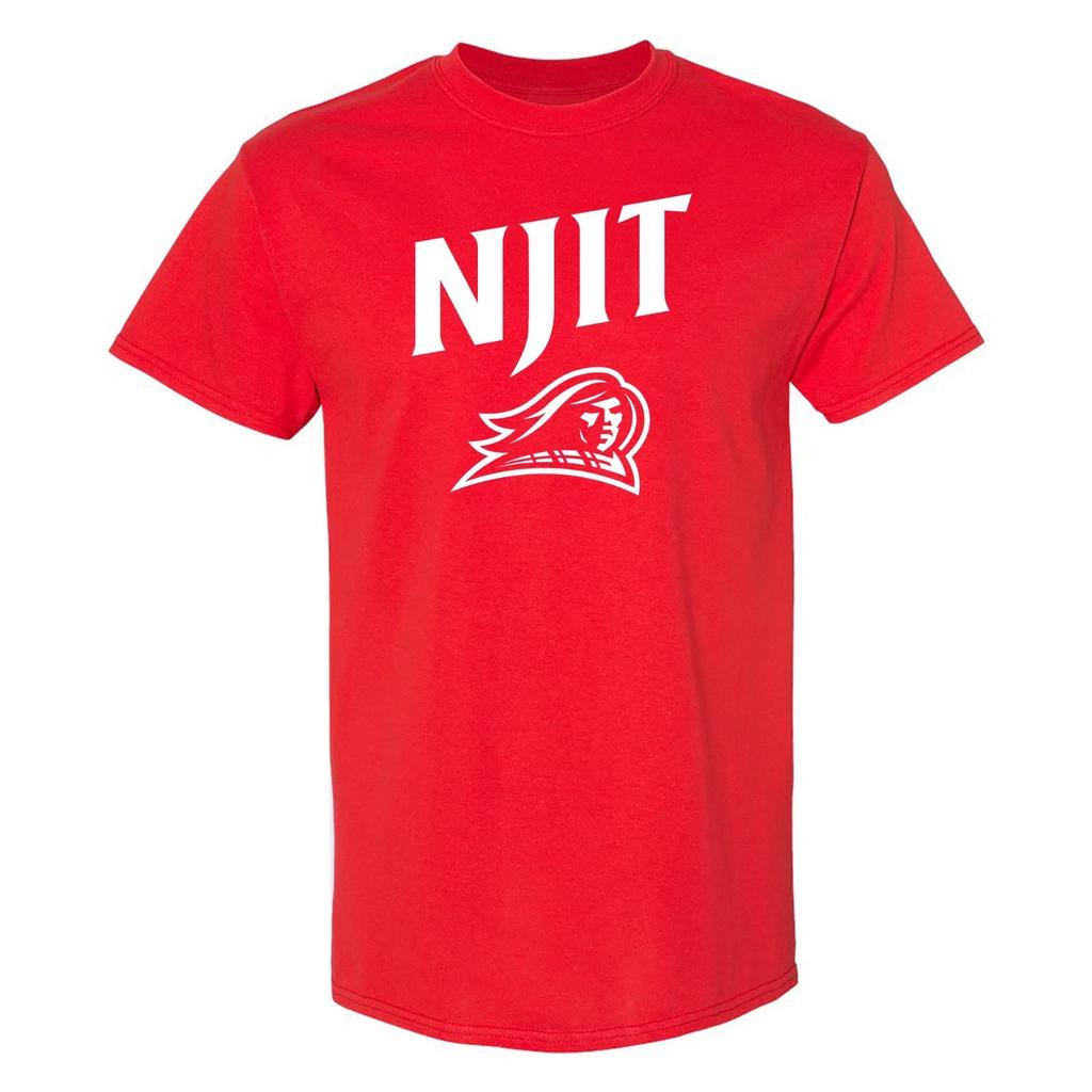 NJIT Highlanders Arch Logo Licensed Unisex Short Sleeve T Shirt - Red