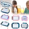 Writing Kids Magnetic Drawing Slate Magic Eraser Doodle Pad Color Sketch Board