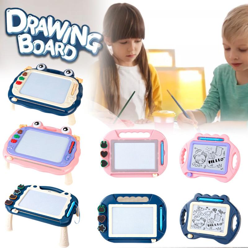 Writing Kids Magnetic Drawing Slate Magic Eraser Doodle Pad Color Sketch Board