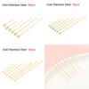 50-100pcs/Lot 15-70MM Stainless Steel Flat Ball Eye Head Pins Gold Silver Plated For DIY Jewelry Findings Making Accessories