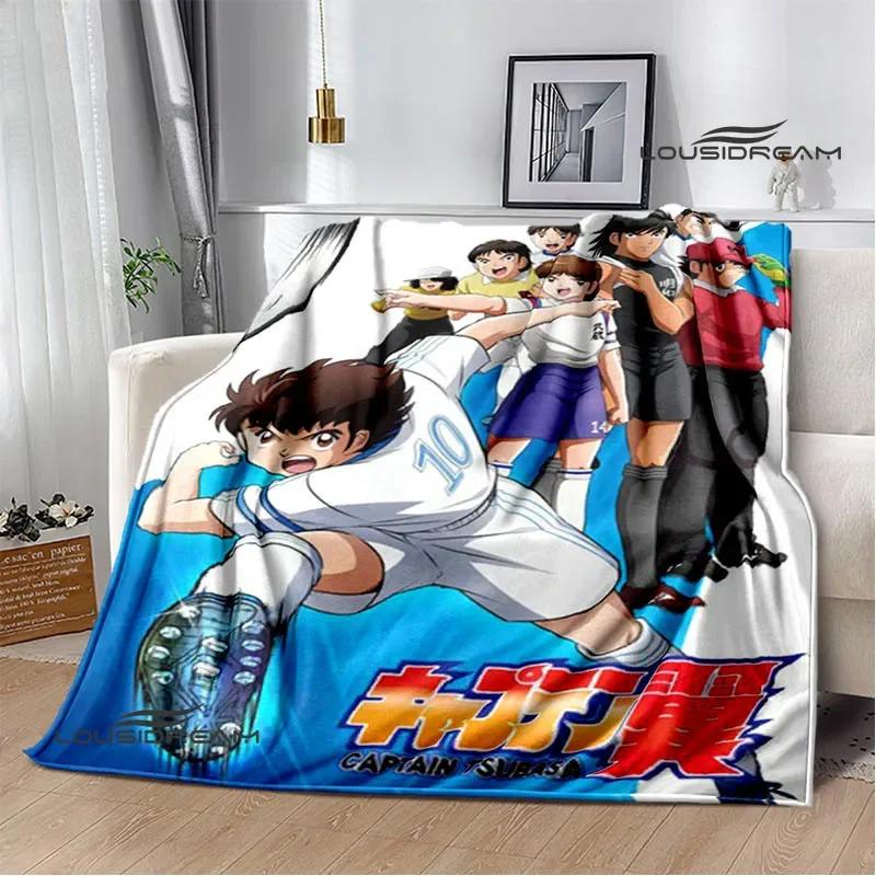Captain Tsubasa Cartoon Blankets Picnic Blanket Warm Flannel Blankets Soft and Comfortable Blanket Bed Linings Birthday Gift