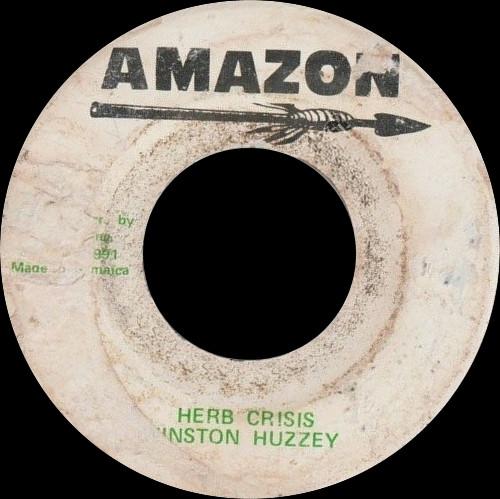 7inch Record WINSTON HUSSEY - Herb Crisis NONE Amazon 1991 Jamaica Reggae, Ska & Dub Used