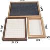 Solid Wood Ring Storage Tray Walnut Wood Counter Ring and Earring Display Tray Shop Home Bracelet Earring Display Pallet