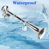 Ship Car Air Horn With Wires and Relay Single Tube Gas Horn Car Air Horn Set 12V24V For Boat Truck SUV Auto Trumpets Super Loud Waterproof Auto Parts