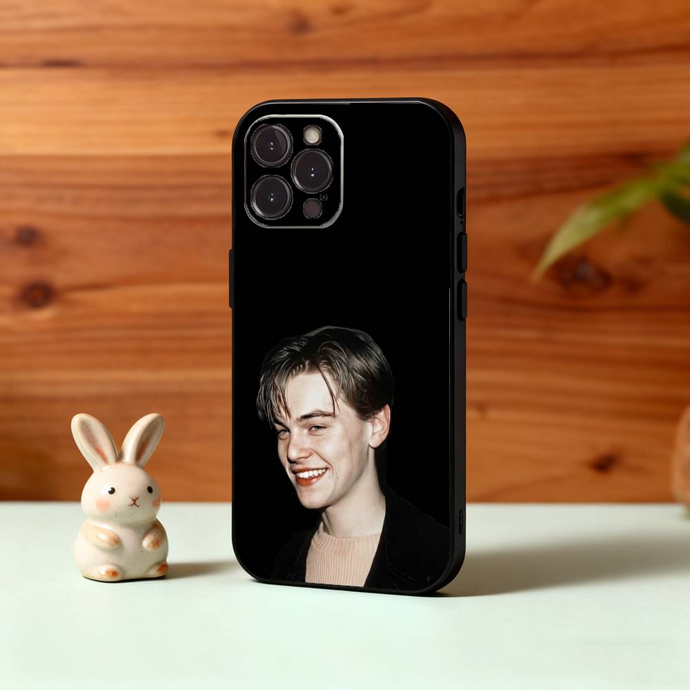 L-Leonardo D-DiCaprio 90s Retro Style Phone Case For iPhone17,16,15,14,13,12,Plus,Pro Max, 5G Others Soft Black Cover