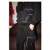Oversized mikina Široké kalhoty Set Pánské Dámské Streetwear Styl Ležérní Dvoudílný outfit