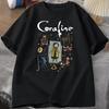 Coraline Halloween T-Shirt Damen Herren Gruselig Vintage T-Shirt Harajuku Herbst Kurzarm T-Shirt Damenbekleidung Grafik T-Shirts