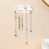 Hanging Jewelry Storage Rack Hooks Keys Mount Chains Wall Organizer Bedroom Kitchen Living Room Cabinet Bathroom Closet