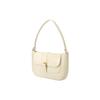 By Far Miranda Series Leather Crocodile Embossed Shoulder Bag Women Handbags Off-White 19FWMDASCEDMEDCE