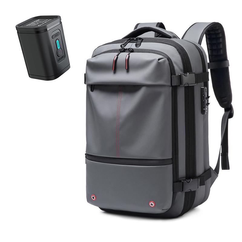 Travel Men 17 Inch Laptop Backpack Vacuum Compression Backpack Business Large Capacity School Backpack Expand Outdoor Backpack
