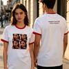 Gracie Abrams Camisetas Rojas con Ribete Ringer Camiseta del Álbum Daughter From Hell Diseño Cuello Redondo Holgada Manga Corta Camisas Unisex Estampado Merch Tops