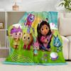 1PC Colorful Friends Dollhouse Flannel Blanket Gift, Suitable for Both Men And Women, Soft Ideal for Beds And Sofa, Birthday Or Christmas Gift