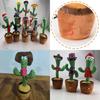 Brinquedo Cacto Dançarino Com Canto e Dança Planta de Pelúcia Interativa