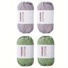 4pcs Cotton Yarn Blend -Skeins for Crochet and Knitting - Assorted Colors)- Suitable for 2 - 4.5mm Crochet Hook Size