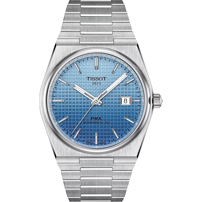 

[Tissot] watch TISSOT PRX powermatic 80 [Regularly imported product] T1374071135101 men s ice blue chameleon dial