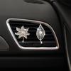 Car Perfume Clip Zcargel Bling Maple Leaf Aromatherapy Clip Diamond Vent Decorations Aromatherapy Clip For Car Air Outlet Car Coconut Palm