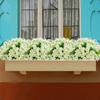 10pcs Artificial Daisies Flowers Outdoor Fake Plastic Plants UV Resistant Faux Greenery Shrubs Greenery for Hanging Planters