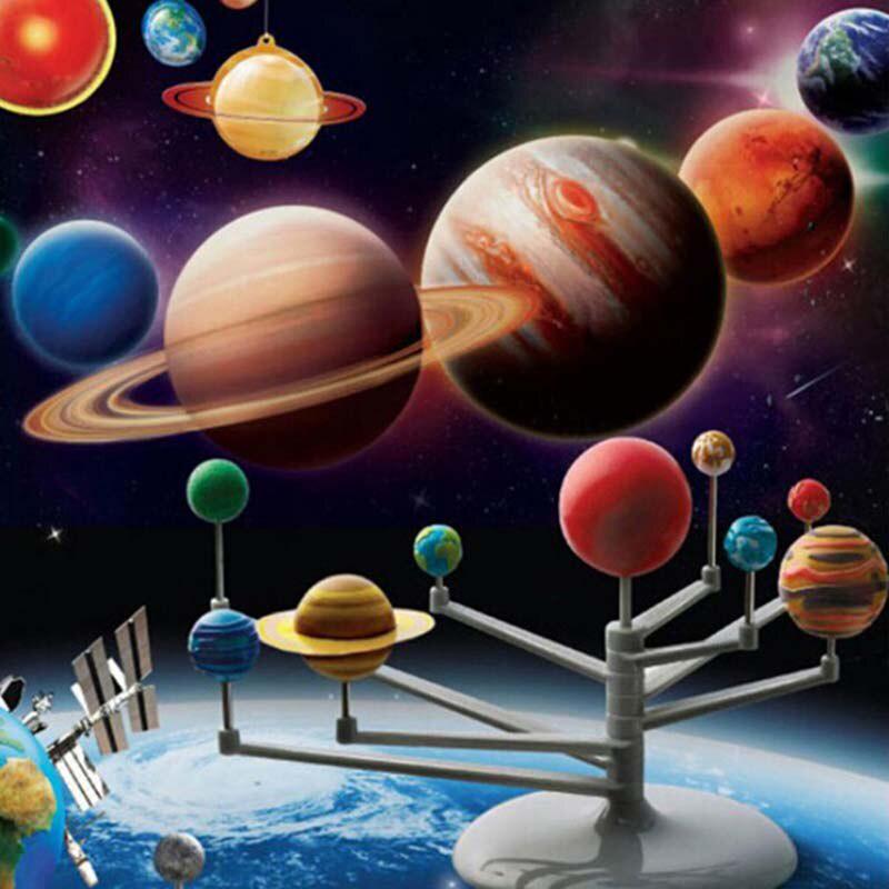 Solar System Nine Planets Planetarium Model Kit Astronomy Science Project DIY Kids Gift Worldwide Sale Early Education For Child