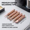 5PCS 900M Soldering Iron Head Set Copper Electric Soldering Iron Tip Inside Hot Bare for DIY Craft And Electronic Repair