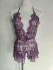 Passionately Tempting Lace Jumpsuit - Open Crotch, Sexy Nightwear