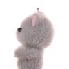 2Pcs Cat Bear Pendant Kawaii 3D Fluffy Flocking Charms Miniature Dolls Keychain Necklace Pendant Diy Crafts Jewelry Make