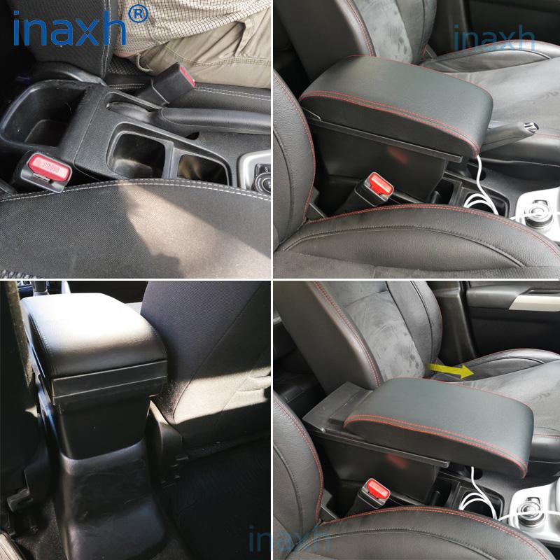 For Suzuki Vitara Armrest Box Central Storage Box Car Accessories Car Armrests USB LED Light Easy To Install
