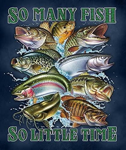 Fishing Blanket Largemouth Bass Jumping Out of Water Blanket Foldrable Throw Blanket Washable Couch Sofa Blanket Beach Blanket for Home Office