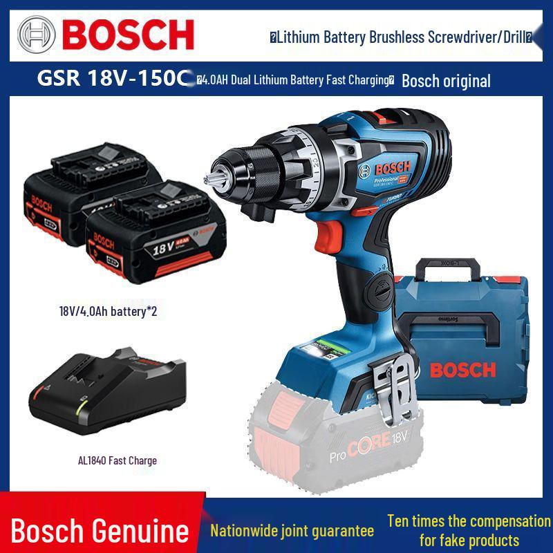 Bosch GSB18V-150C Brushless Impact Driver, Handheld Stepless Speed Drill