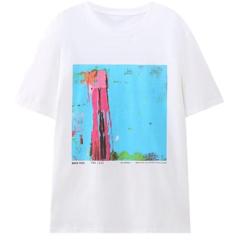 

Fashion Style 2023 Summer New Arrival Fashion Women s Fashion Clothing Short Sleeve Print T-shirt 0264332 250 White S