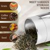 Stainless Steel Tea Canister Double Seal Coffee Bean Storage Container with Lid Portable Sugar Can for Loose Tea Seasoning