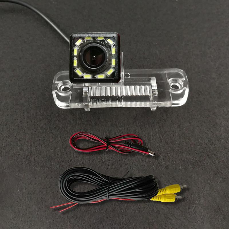Wireless Car CCD Rear Camera Fisheye 4 8 12 Led Dynamic For Benz SLK Class R171 R350 R500 ML350 W203 W211 B200 A160 W219