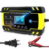 Car Battery Charger 12/24V 8A Touch Screen Pulse Repair LCD Battery Charger For Car Motorcycle Lead Acid Battery Agm Gel Wet